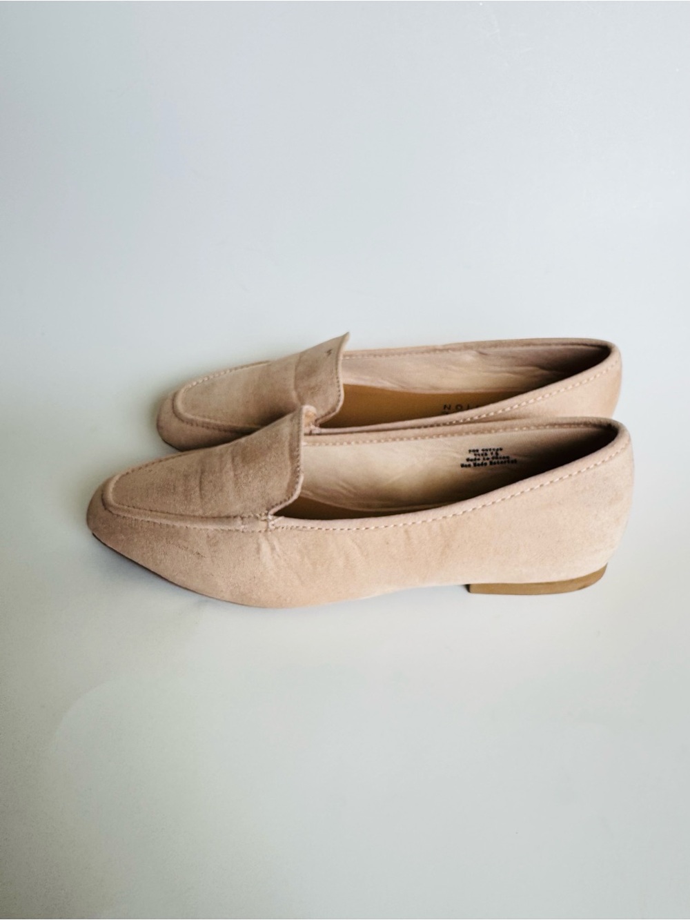 Journee Collection Nude Suede Slip-On Loafers